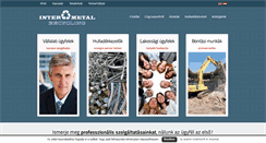 Desktop Screenshot of intermetal.hu